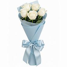 Букет 5 Белых роз Проуд #REPLACE_PRED# Таганьково