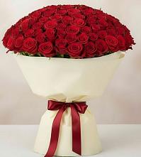 Букет 101 Красная роза Милано в Таганьково