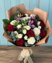 Букет цветов из:  Розы и Альстромерии #REPLACE_PRED# Таганьково