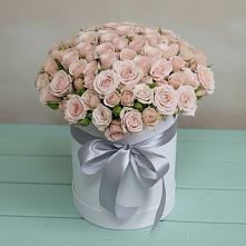 Цветочная композиция из Розы в шляпной коробке #REPLACE_PRED# Таганьково