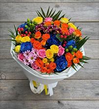 Букет цветов из:  Розы и Хризантемы в Таганьково
