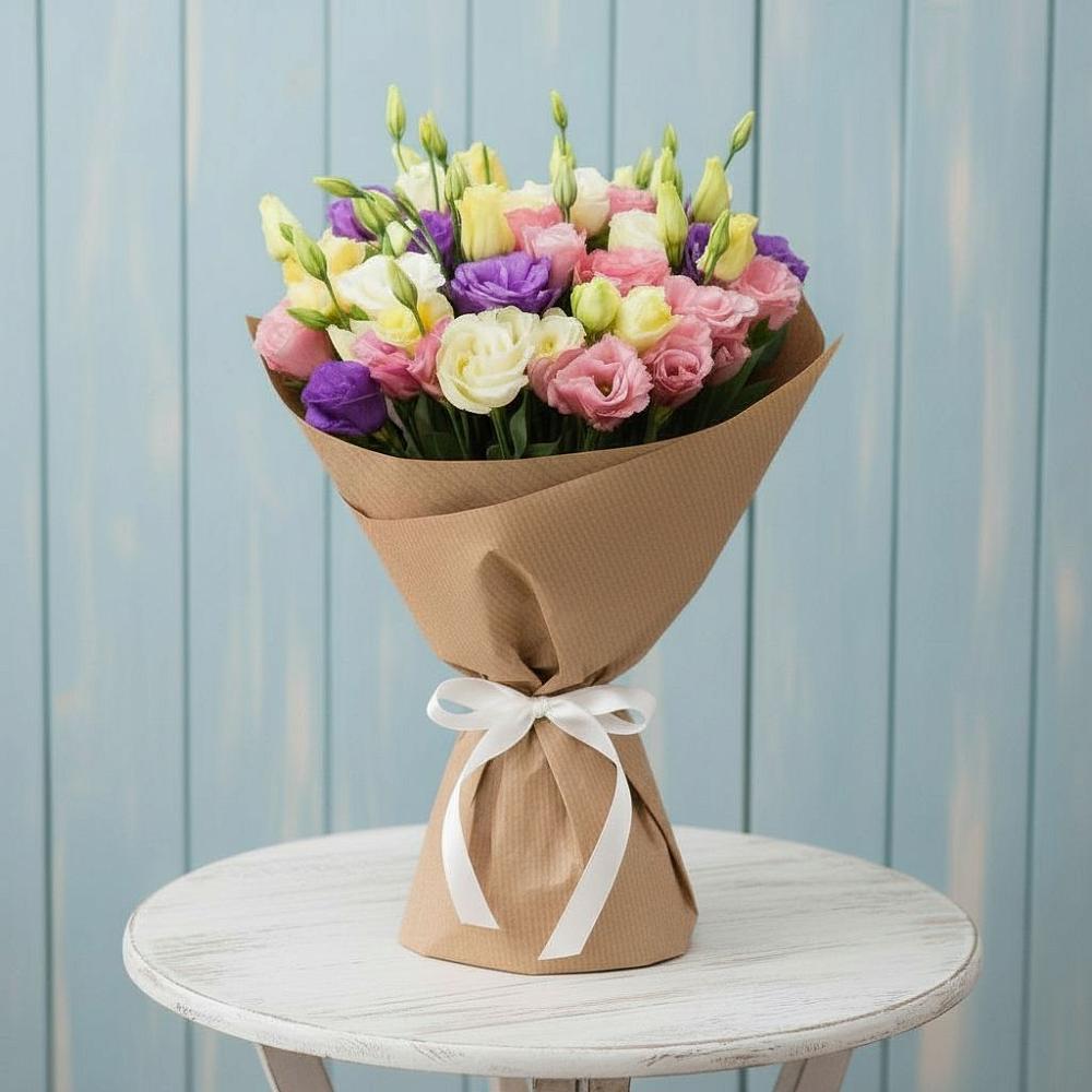 Букет цветов из: Лизиантусы в Таганьково