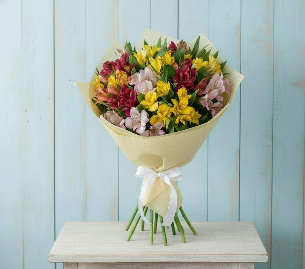Букет цветов из: Альстромерии в Таганьково