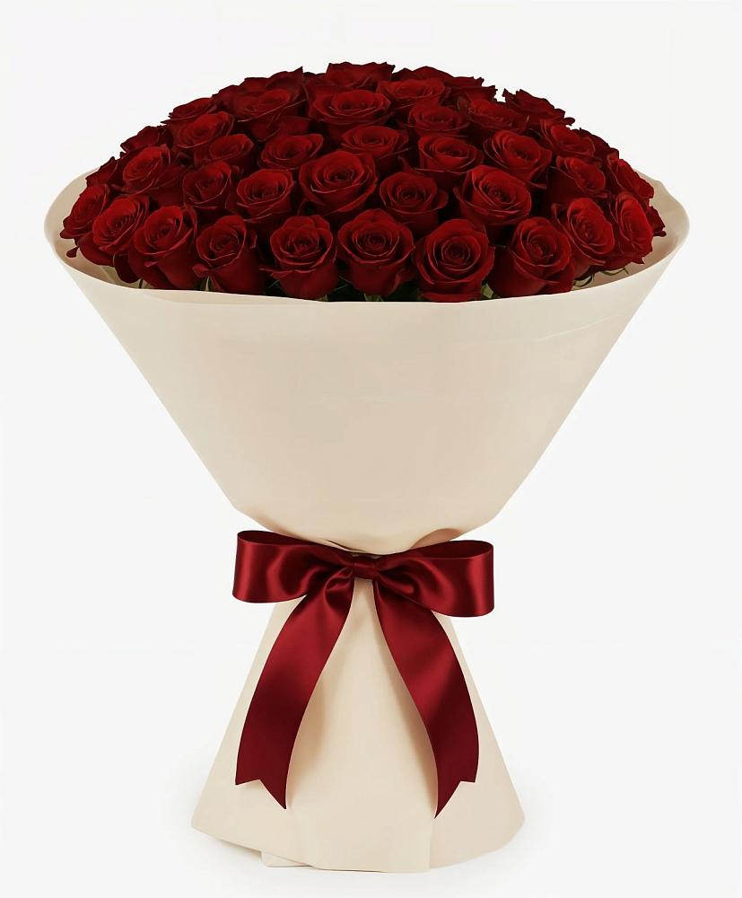 Букет 101 Бордовая роза Блэк Бакарра в Таганьково