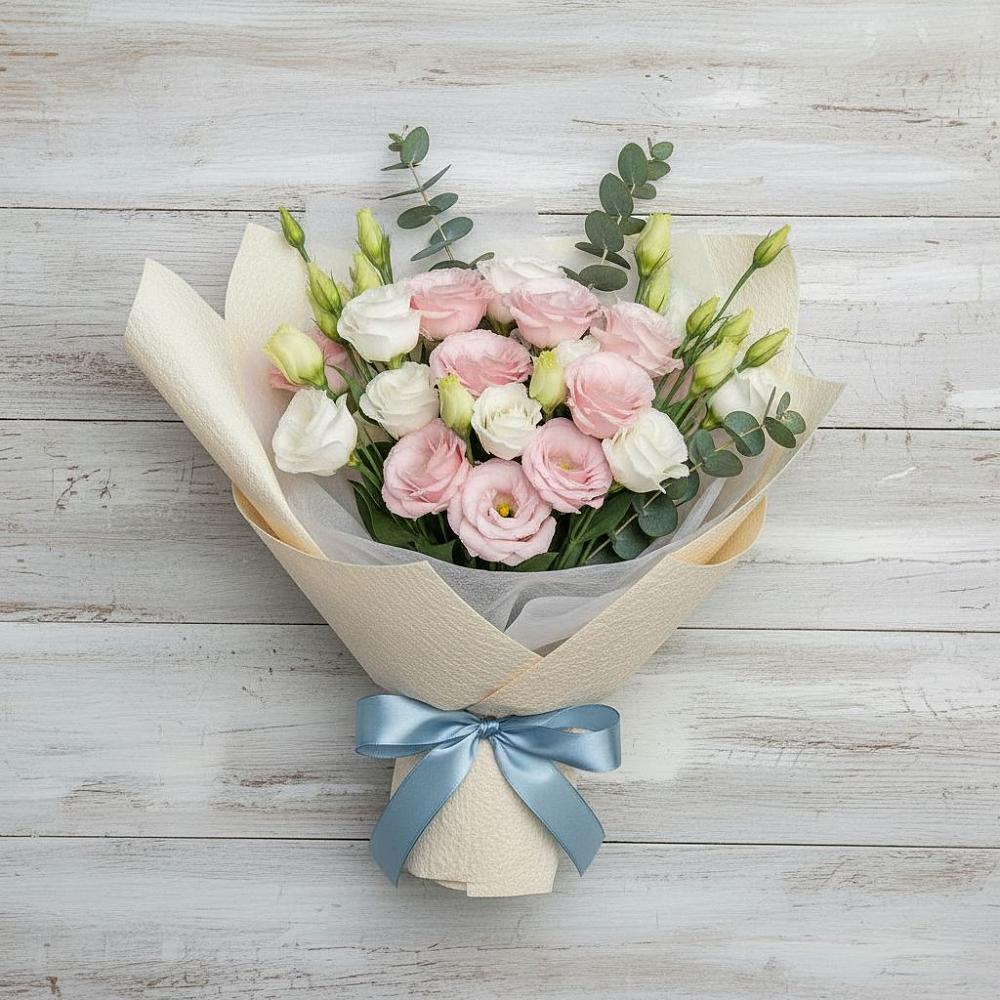 Букет цветов из: Лизиантусы в Таганьково